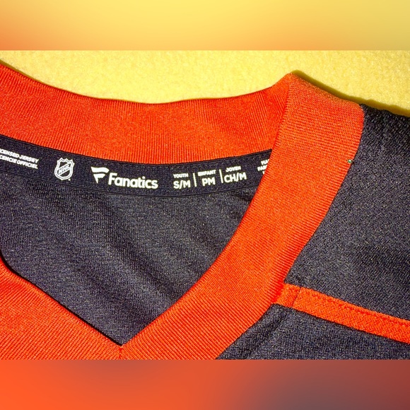 Fanatics NHL Anaheim Ducks Breakaway Black Home Jersey Youth Size S/M - Picture 4 of 5